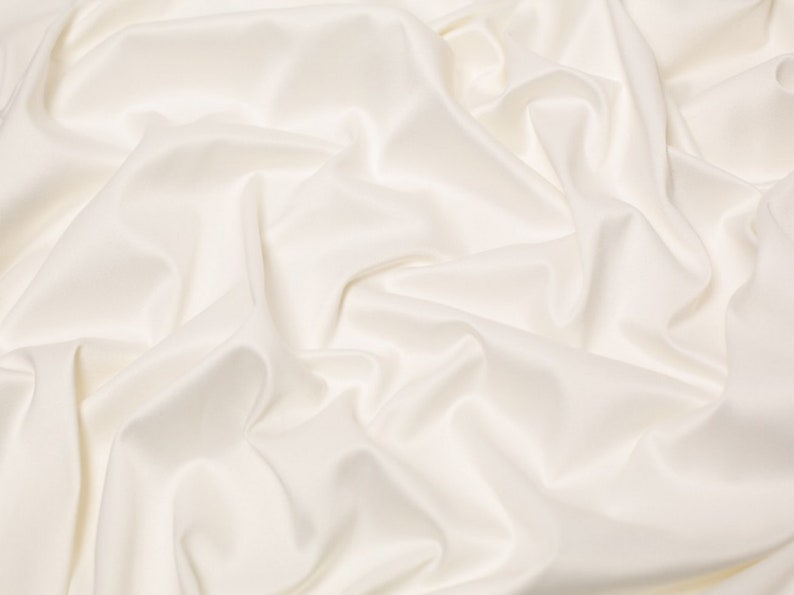 Minerva Core Range Stretch Woven Duchess Satin Fabric - Black Plain ...