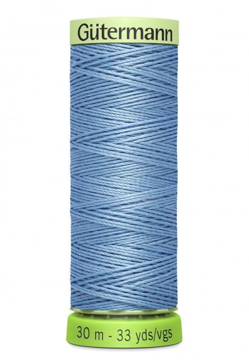 Gutermann Recycled rPET Eco Top Stitch Thread 30m Polyester Thread Suitable For Dressmaking image 2
