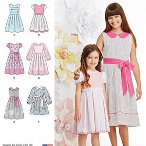 Simplicity Sewing Pattern 1211 Kids Dresses Difficulty Intermediate