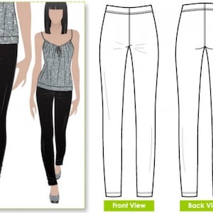 Style Arc Sewing Pattern Elle Pants Women
