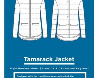 Grainline Studio Sewing Pattern Tamarack Jacket Women Jackets Difficulty Intermediate