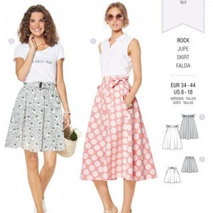 Burda Sewing Pattern 6319 Women 8-18 Skirts