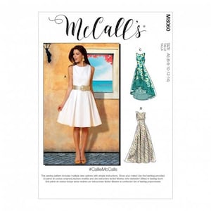 McCalls Sewing Pattern 8060 Women Dresses Difficulty Easy
