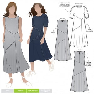 Style Arc Schnittmuster Yvette Kleid Frauen