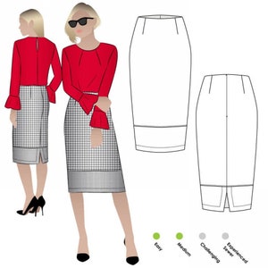 Style Arc Sewing Pattern Agatha Skirt  Women