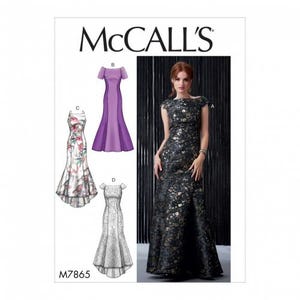 McCalls Sewing Pattern 7865 Women Dresses Difficulty Easy