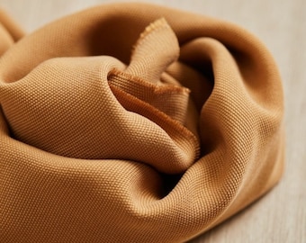 Tabby Tencel Lyocell Canvas Fabric - Mustard Plain Pattern - OEKO-TEX - Width 160cm / 64" - per metre