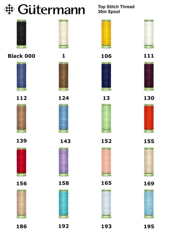 Gutermann Top Stitch Thread 30m Polyester Thread Suitable For Dressmaking