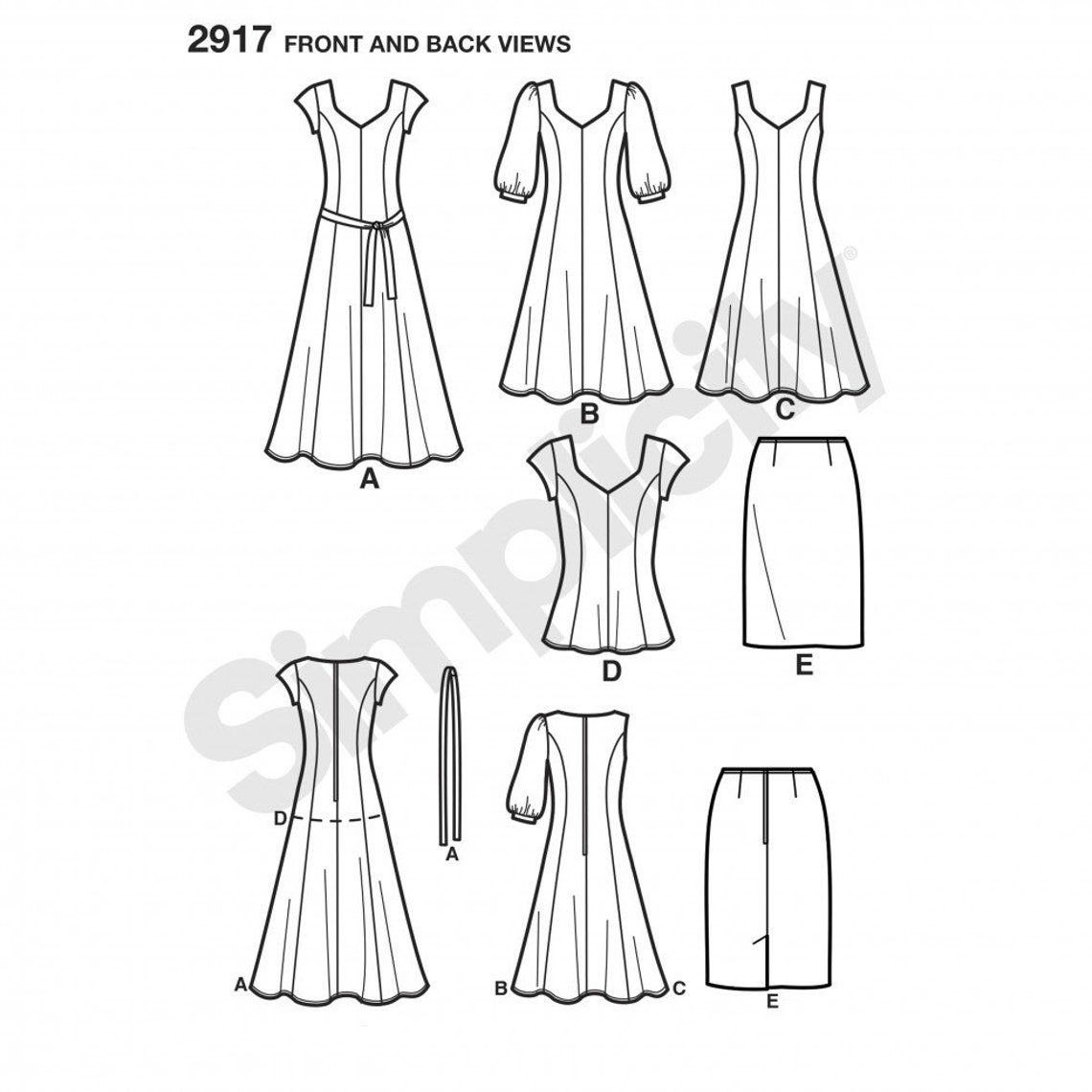Simplicity Sewing Pattern 2917 Women - Etsy