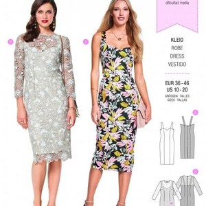 Burda Sewing Pattern 6423 Women 10-20 Dresses