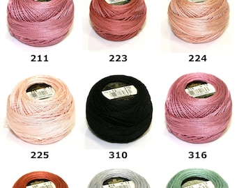 DMC Size 12 Cotton Perle Thread 120m Suitable For Embroidery - per 10 gram ball