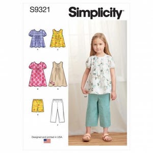 Simplicity Symönster 9321 Barn A (3-4-5-6-7-8)