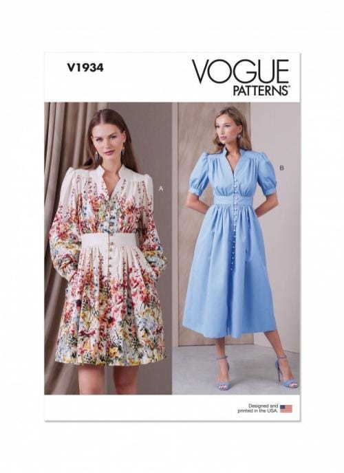 Vogue Schnittmuster 1934 Kleider