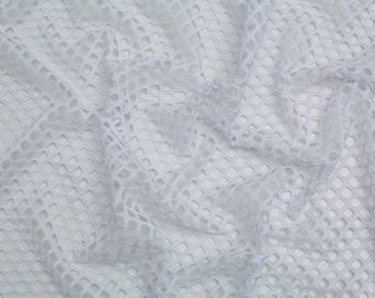 Minerva Chunky Fish Net Mesh Dressmaking Fabric per metre - 150cm / 59" Wide