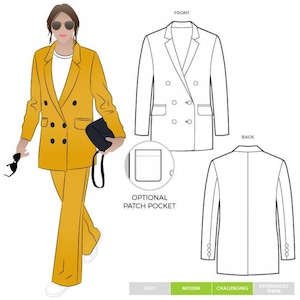 Style Arc Sewing Pattern McKenzie Blazer Women