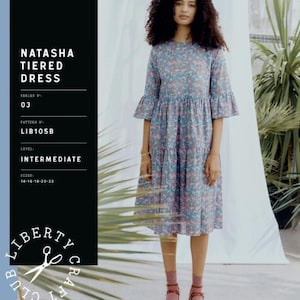 Cartamodello Liberty London per abito a strati Natasha, abiti da donna, difficoltà intermedia