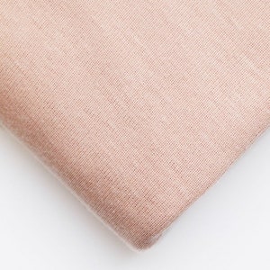 Tencel Lyocell Cotton Fine Jersey Stretch Knit Fabric - Powder Pink Plain Pattern - OEKO-TEX - Width 165cm / 66&quot; - per metre