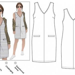 Style Arc Sewing Pattern Sia Dress  Women