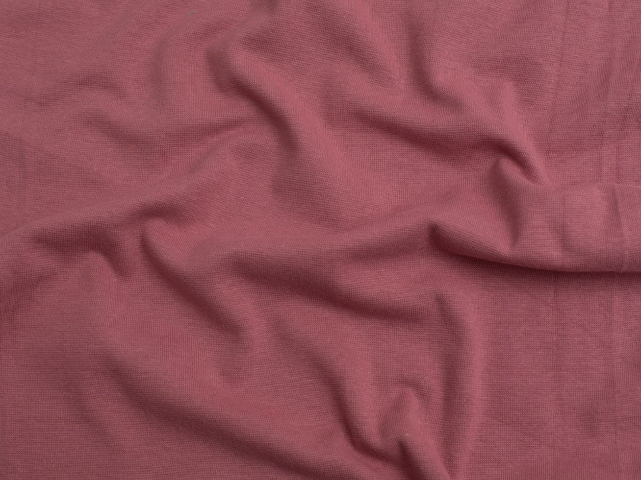 Organic Cotton Tubular Ribbing Fabric in Peachy Pink