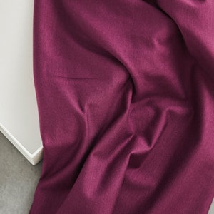 Tencel Lyocell Jersey Stretch Knit Fabric - Cherry Plain Pattern - OEKO-TEX - Width 160cm / 64&quot; - per metre