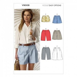 Vogue Sewing Pattern 9008 Women Shorts Difficulty Easy