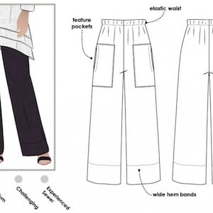 Style Arc Sewing Pattern Daisy Pants Women