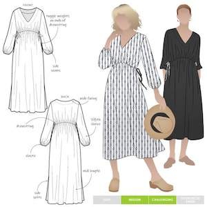 Style Arc Sewing Pattern Naomi Dress Women