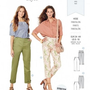Burda Sewing Pattern 6242 Women Sizes 8-18 Trousers