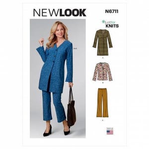 New Look Symönster 6711 Dam A (8-10-12-14-16-18-20) Koftor, Byxor