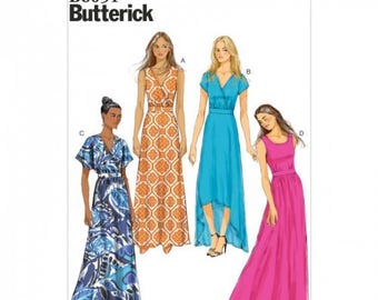 Butterick Sewing Pattern 6051 Women Dresses Difficulty Easy