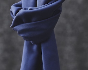 Smooth Drape Tencel Lyocell Twill Fabric - Lapis Plain Pattern - OEKO-TEX - Width 155cm / 62" - per metre