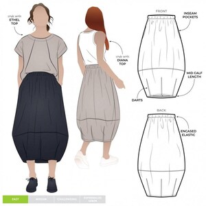 Style Arc Paper Sewing Pattern Ayla Skirt image 4