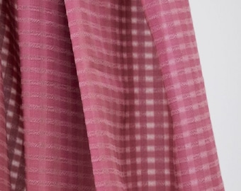 Saba Sheer Tencel Lyocell Viscose Fabric - Punch Checks Pattern - OEKO-TEX - Width 140cm / 56" - per metre