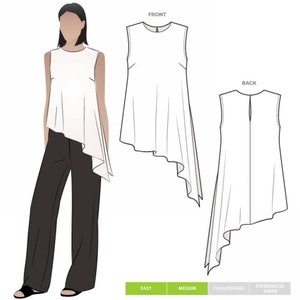Style Arc Sewing Pattern Perry Top Women