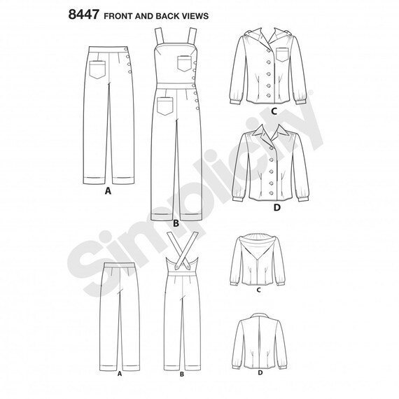 Simplicity Sewing Pattern 8447 Women - Etsy