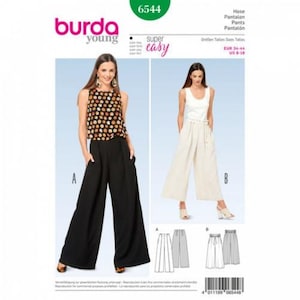 Burda Sewing Pattern 6544 Women 8-18 Trousers
