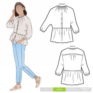 Style Arc Sewing Pattern Blossom Top Women