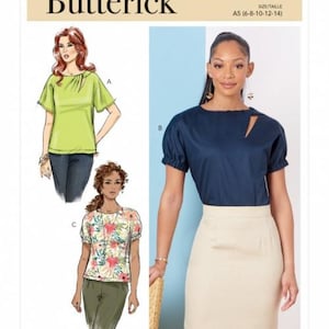 Butterick Sewing Pattern 6875 Women A5 (6-8-10-12-14)
