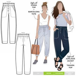 Style Arc Sewing Pattern Texas Pant Women