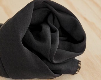 Tencel Lyocell Diamond Jacquard Crepe Fabric - Black Geometric Pattern - OEKO-TEX - Width 140cm / 56" - per metre