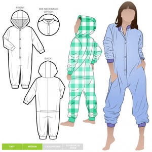 Style Arc-naaipatroon kinderonesie - Rompers voor kinderen, tieners - gemiddeld
