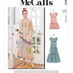 McCalls Sewing Pattern 8214 Women Dresses Difficulty Easy