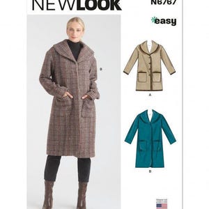New Look 6767 Pappersmönster – Damkappa, Storlek XS-XL, Enkel