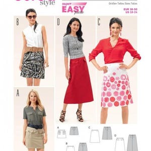 Burda Sewing Pattern 6682 Women 10-24 Skirts