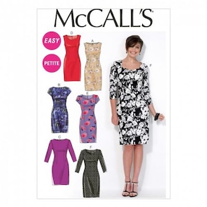 McCalls Sewing Pattern 7085 Women Dresses Difficulty Intermediate