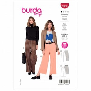 Burda Sewing Pattern 5969 Women 8-18 (34-44) Trousers