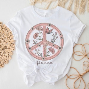 Peace T-shirt - Freedom - T-Shirt - Fashion - Freedom - pink - Woman - Girl - Women