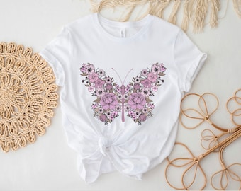 シヌーン★Butterfly Frill T-Shirts★バタフライ フリルTシャツ SINOON