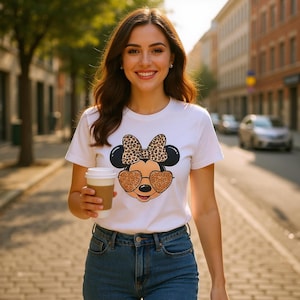 Camisa de mujer de moda Leo Glitter Mini - Mickey - Mini - Niña - Mujer - Mujer - Moda