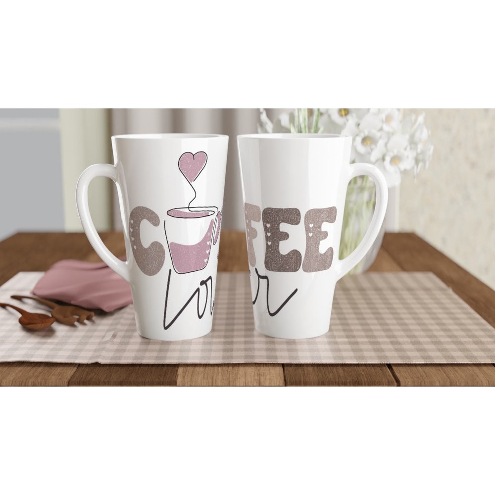 Trendy Weiße Latte Macchioto Tasse - Cup - Kaffee - Coffee - Pink - Rosa - Lettering
